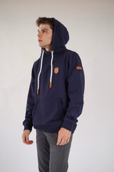 Cascade sweat à capuche de couleur bleu marine
